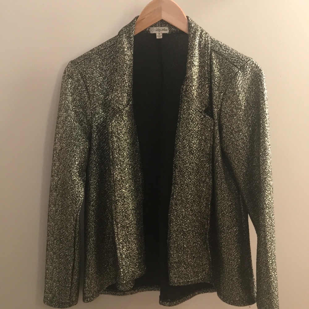 Gold Sparkle Blazer Women’s Size M